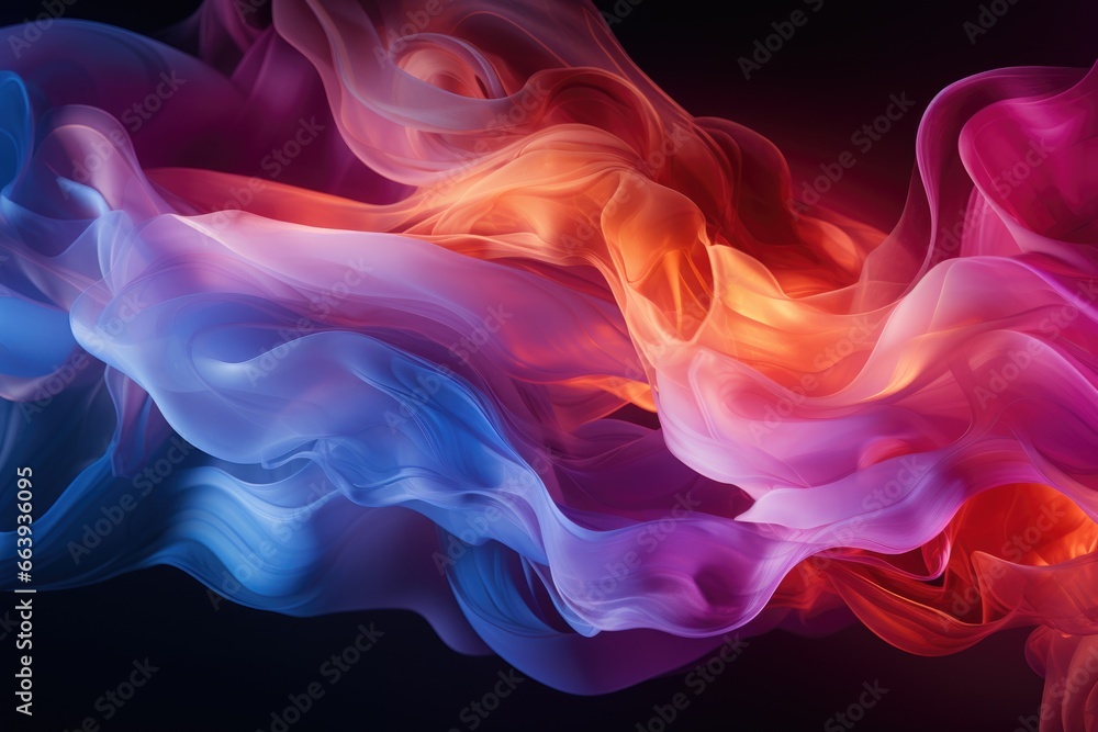 Ephemeral Light Show: A mesmerizing play of light and smoke forms a captivating and ever-changing abstract for your desktop background.
