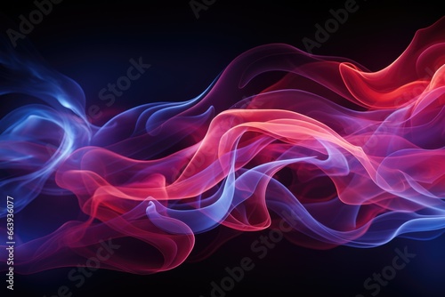Dance of Light and Smoke: A captivating abstract born from the mesmerizing play of light and smoke, perfect for your desktop background.