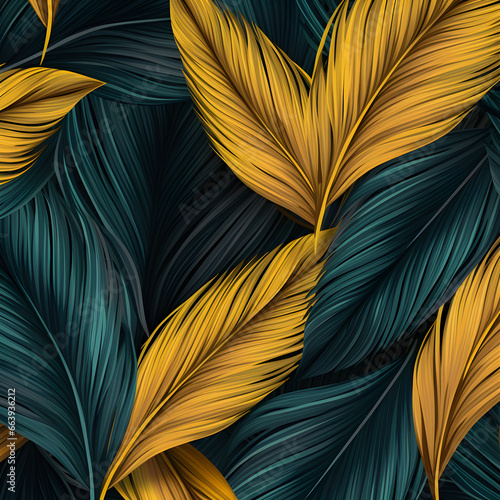 Abstract Palm Pattern