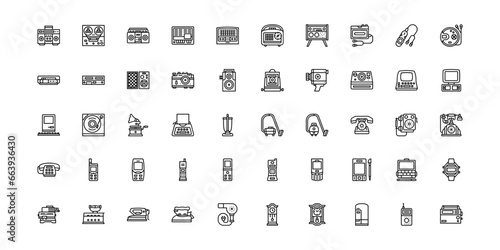 old device icon set