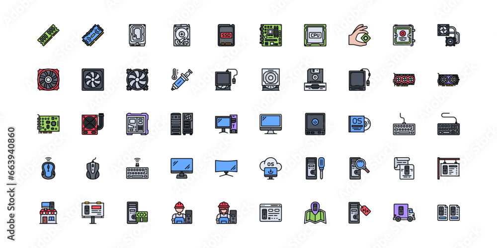 computer icon set computer icon set