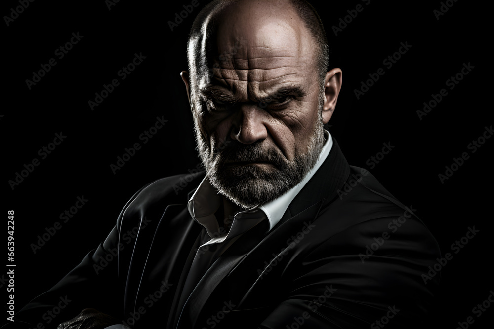 Fototapeta premium Angry businessman shouting