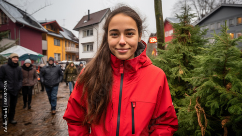 young, pretty, and smiling ...