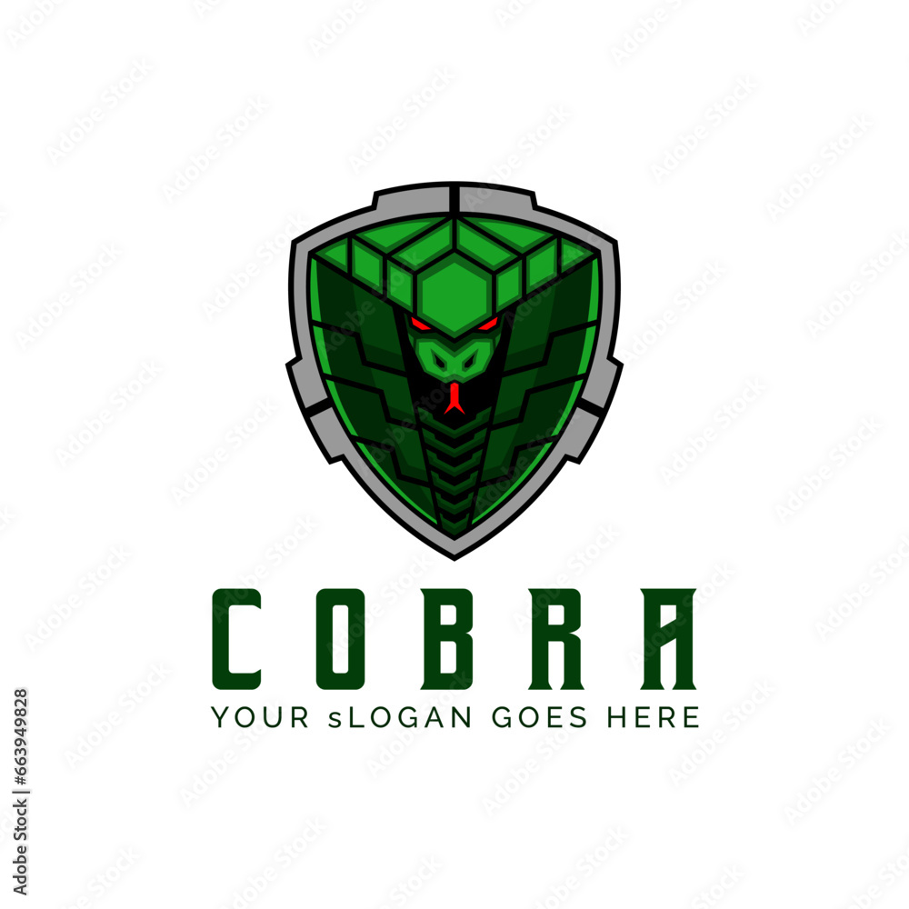 Obraz premium Cobra Badge Military Airsoft Tactical Team Logo Template