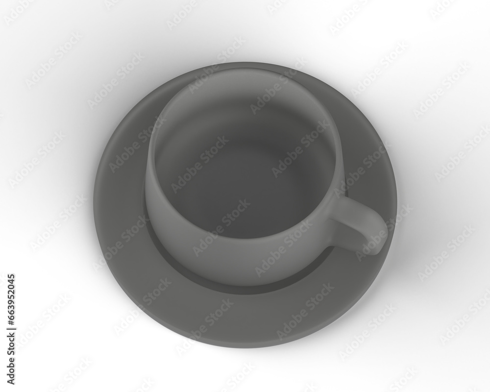 Wax Mug transparent background 3d rendering Wax Mug transparent background 3d rendering