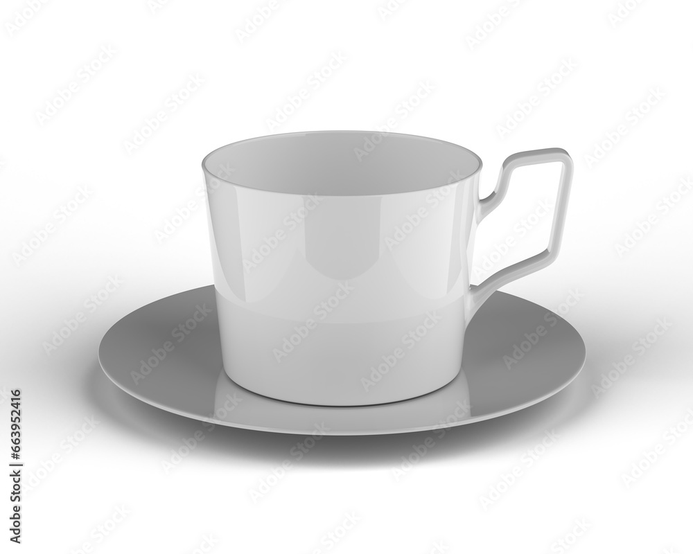 Glossy Cup Transparent background 3d rendering Glossy Cup Transparent background 3d rendering