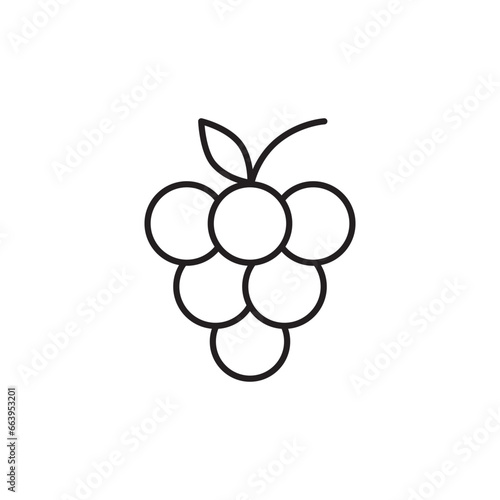 Grape icon. Grape flat sign design. Grape symbol vector pictogram. UX UI icon grape
