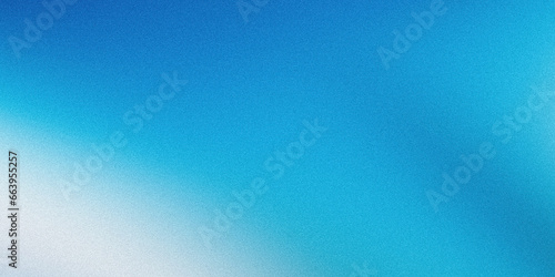 Fototapeta Naklejka Na Ścianę i Meble -  Blue noise textured gradient background grainy blurred landing page backdrop website header poster banner design