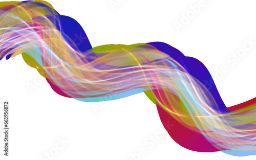 abstract colorful smoke on white background