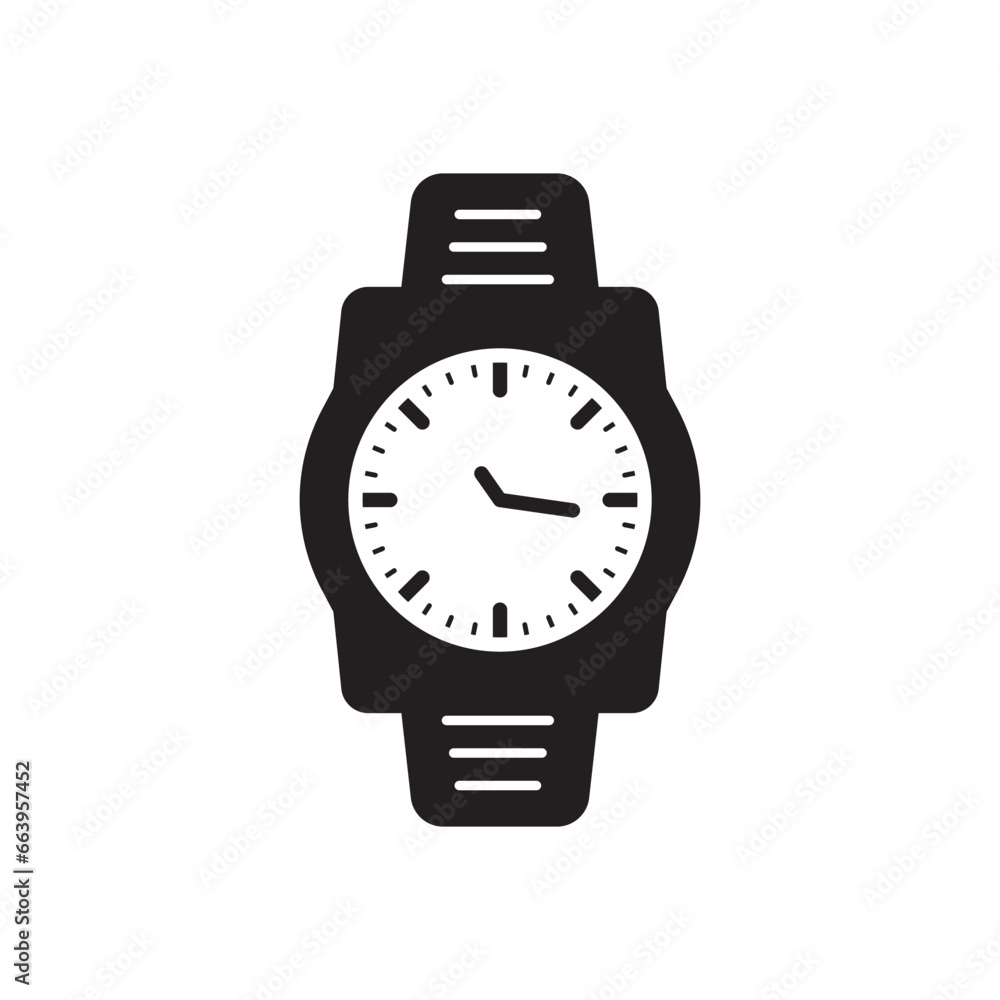 Hand watch icon. Hand watch flat sign desin. Hand watch symbol pictogram. UX UI icon Hand watch icon. Hand watch flat sign desin. Hand watch symbol pictogram. UX UI icon