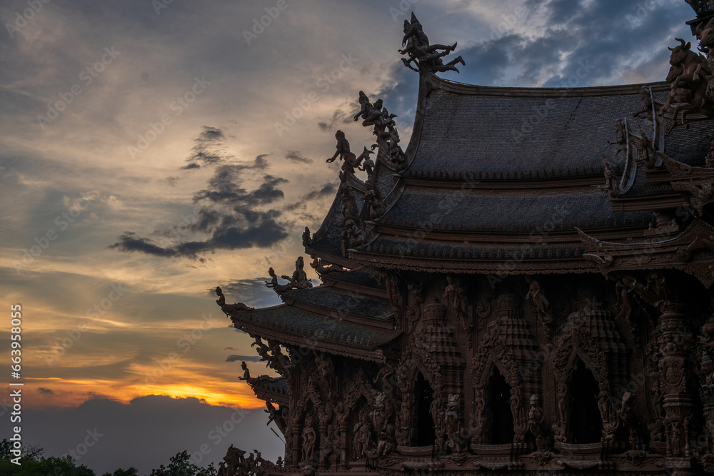 The Sanctuary of Truth Museum in Pattaya District Chonburi Thailand Asia The Sanctuary of Truth Museum in Pattaya District Chonburi Thailand Asia