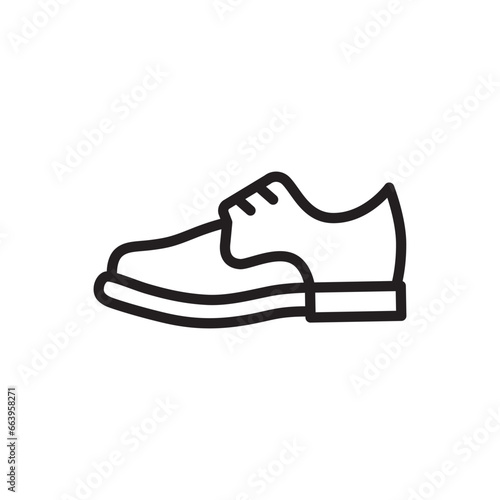 Man shoe icon. Classic shoes for men sign. Men shoe symbol vector pictogram. UX UI icon