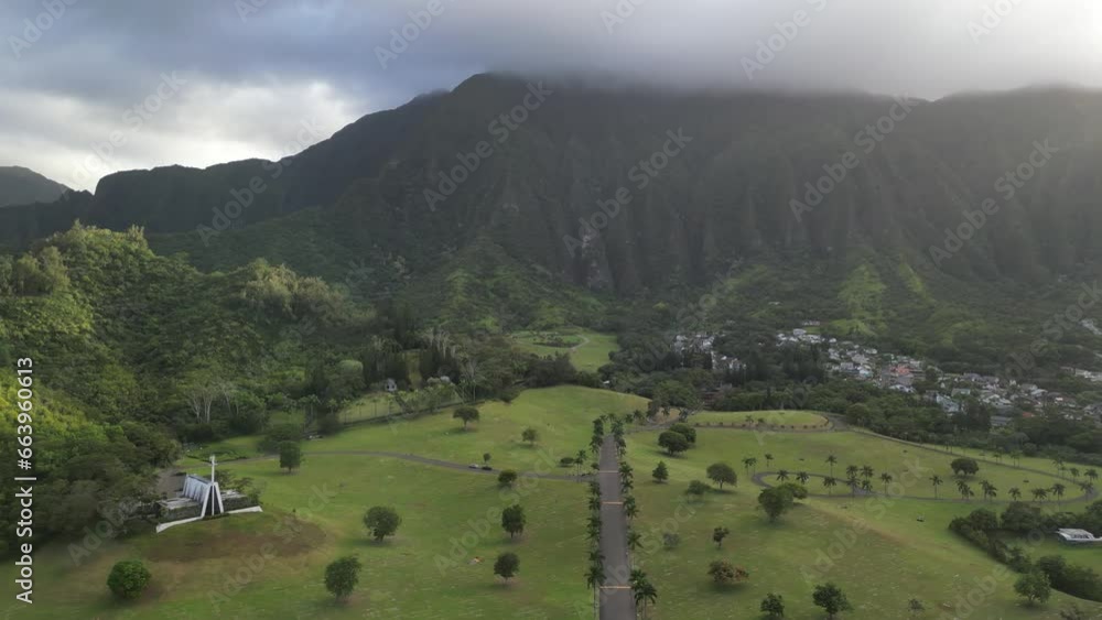 Wings Over Hawaii: Aerial Expedition Revealing the Majesty of Peaks, Meandering Rivers, and the Pacific's Tranquility. High quality 4k footage Wings Over Hawaii: Aerial Expedition Revealing the Majesty of Peaks, Meandering Rivers, and the Pacific's Tranquility. High quality 4k footage