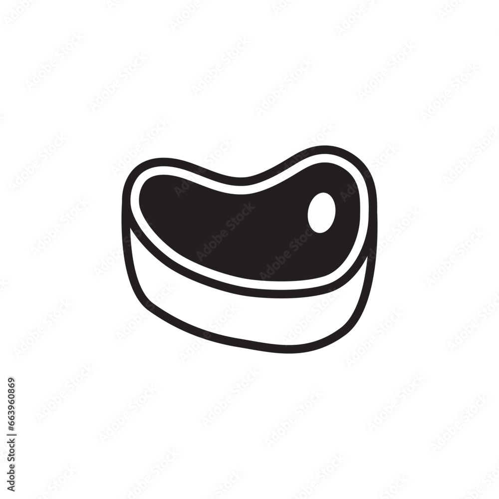 Meat vector icon. Steak flat sign design. Steak symbol pictogram. UX UI icon beef steak Meat vector icon. Steak flat sign design. Steak symbol pictogram. UX UI icon beef steak