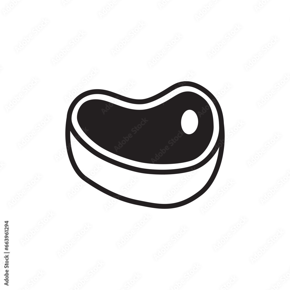 Meat vector icon. Steak flat sign design. Steak symbol pictogram. UX UI icon beef steak Meat vector icon. Steak flat sign design. Steak symbol pictogram. UX UI icon beef steak