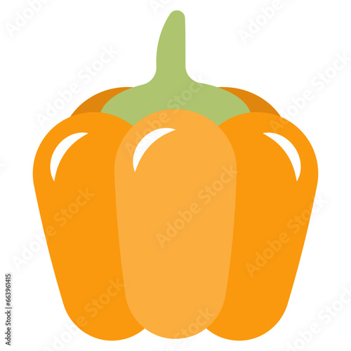 A perfect design icon of capsicum