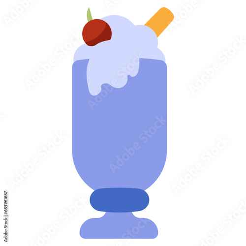 A yummy icon of ice cream cup