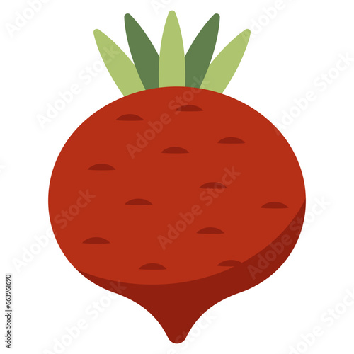 Perfect design icon of beetroot 