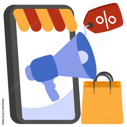 Modern design icon of premium shopping