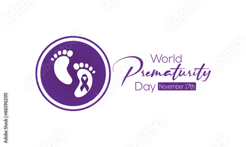 World Prematurity day is observed every year on November 17th, Prematurity Day Poster, November 17. Important day