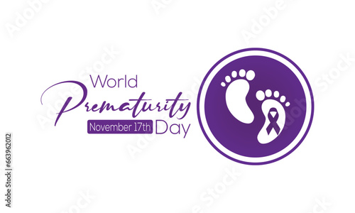 World Prematurity day is observed every year on November 17th, Prematurity Day Poster, November 17. Important day