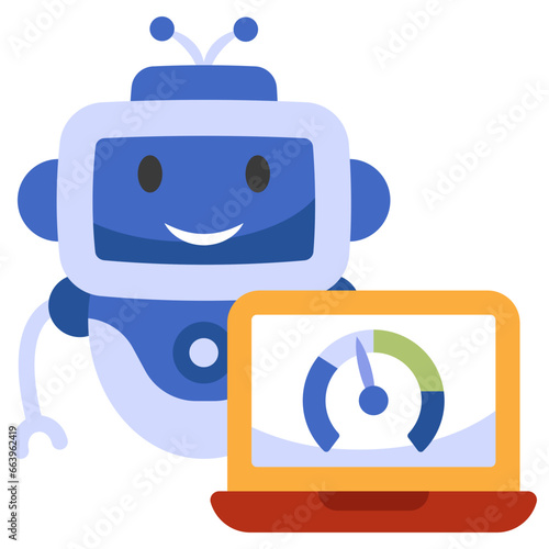 Modern design icon of system speed optimization 