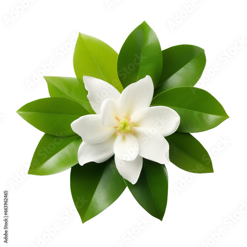 white frangipani flower isolated © Nagehan