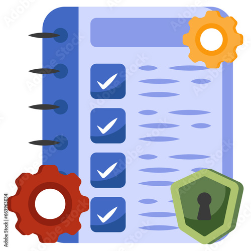 Premium download icon of list management