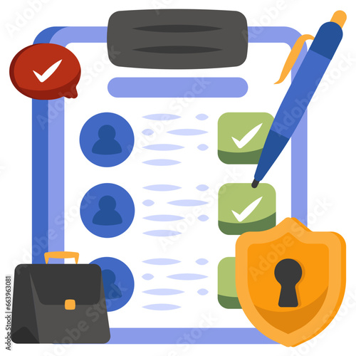 Trendy vector design checklist