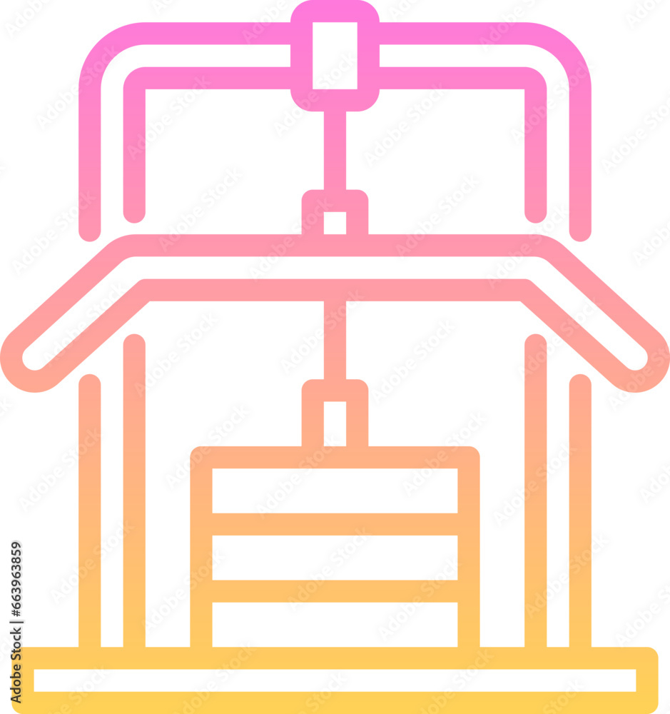 Lat pulldown icon Lat pulldown icon