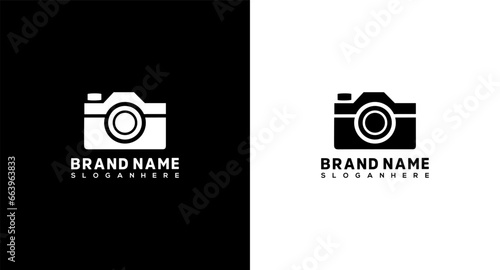 Camera logo design template. Camera vector icon. Camera icon logo design