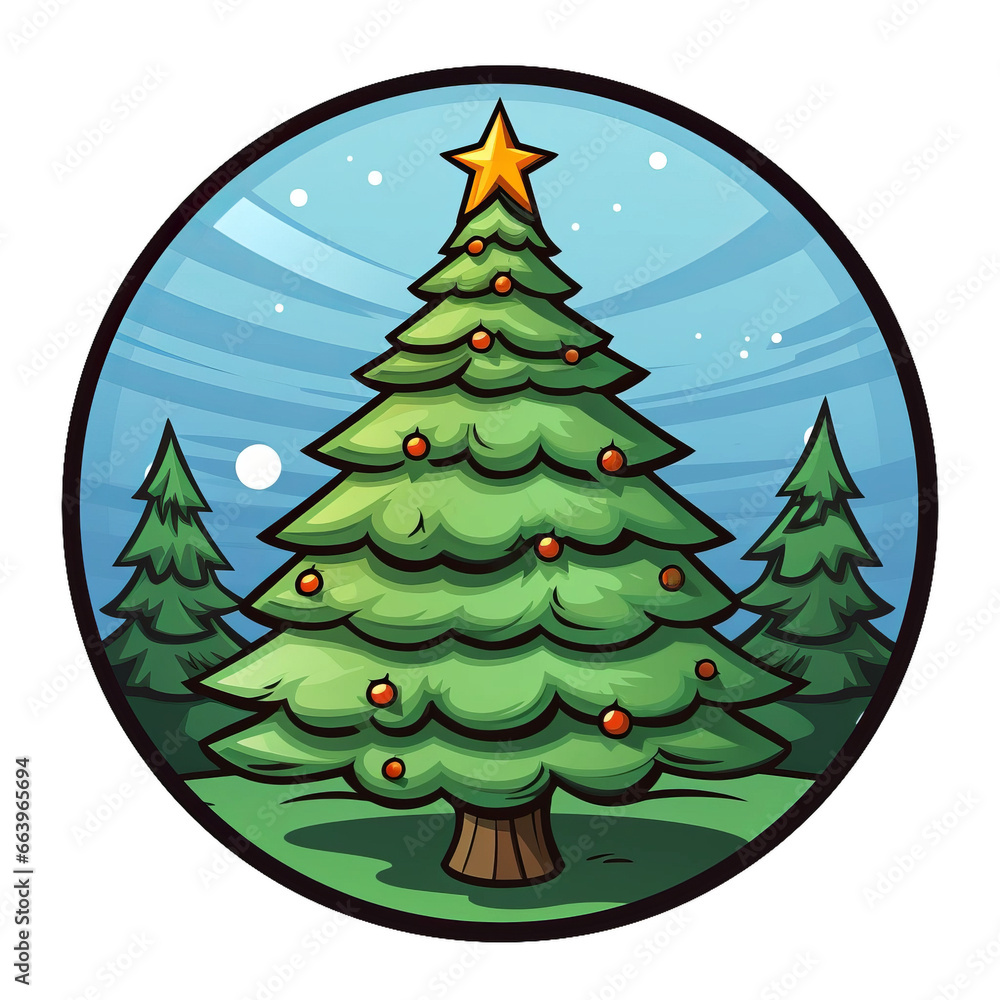 christmas tree illustration