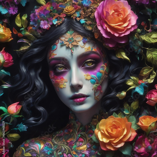 pretty flower girl 