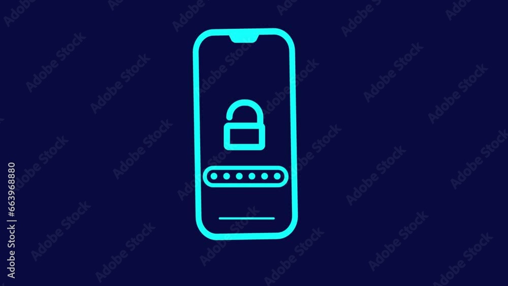 Phone unlock design animation Phone unlock design animation
