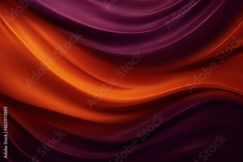 Dark orange and purple abstract texture with space for design. Gradient cherry gold vintage curve background for Halloween, Thanksgiving, and autumn.