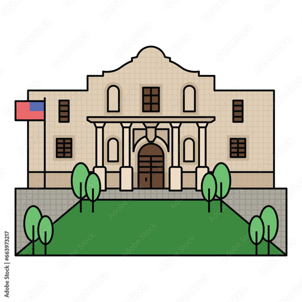 World famous building for The Alamo San Antonio Texas. World famous building for The Alamo San Antonio Texas.