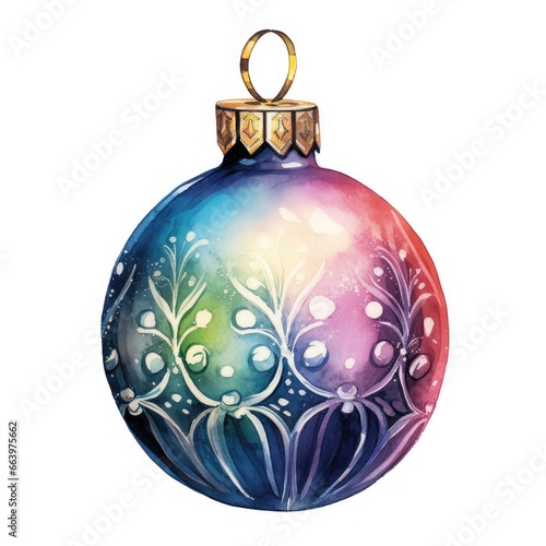 blue christmas ball