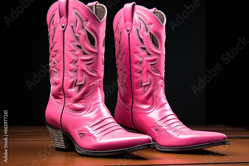 pink cowboy boots