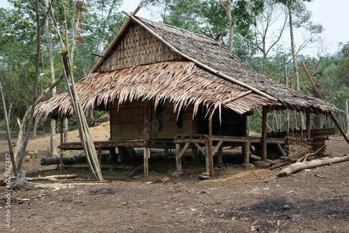 Traditional Baduy houses are usually located near fields. Used as a resting place after farming. In Indonesian it is known as 