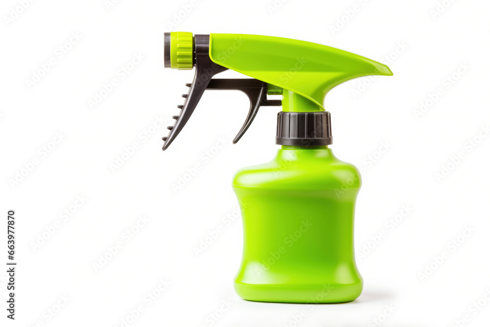 plastic spray bottle filled with a cleaning liquid for household and gardening plastic spray bottle filled with a cleaning liquid for household and gardening