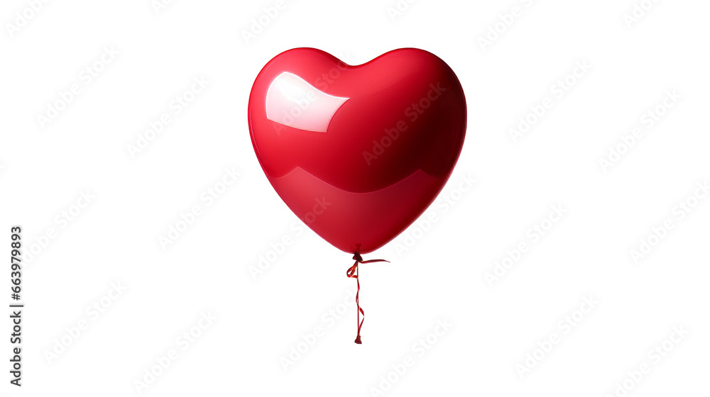 love background with heart shaped balloon