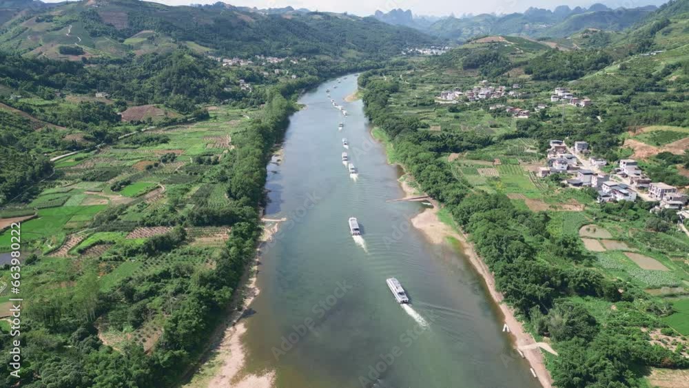 Landscape of yangshuo guilin china Landscape of yangshuo guilin china