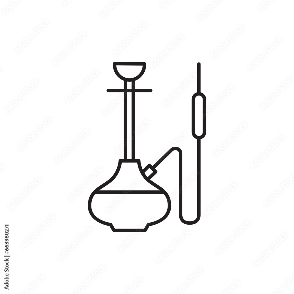 Shisha icon. Hookah flat sign design. Shisha vector symbol pictogram. UX UI icon nargile Shisha icon. Hookah flat sign design. Shisha vector symbol pictogram. UX UI icon nargile