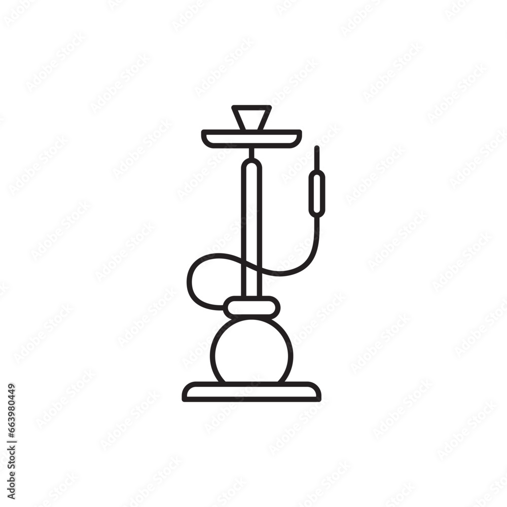Shisha icon. Hookah flat sign design. Shisha vector symbol pictogram. UX UI icon nargile Shisha icon. Hookah flat sign design. Shisha vector symbol pictogram. UX UI icon nargile