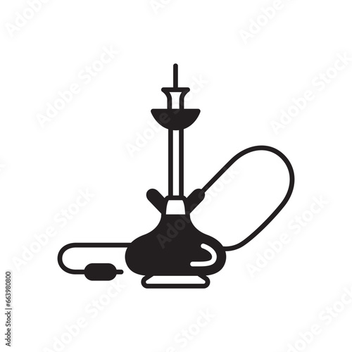 Shisha icon. Hookah flat sign design. Shisha vector symbol pictogram. UX UI icon nargile