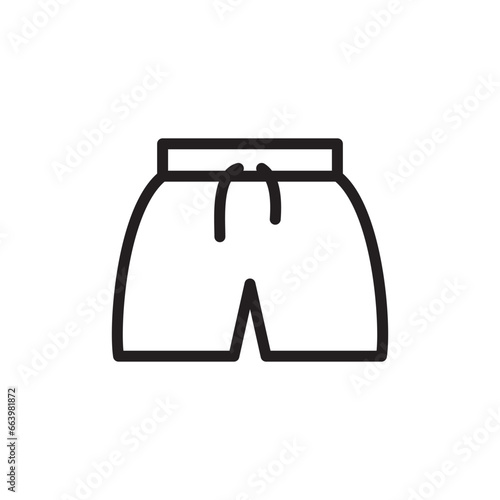 Shorts icon. Short flat sign design. Shorts vector symbol pictogram. UX UI icon  © Elchin