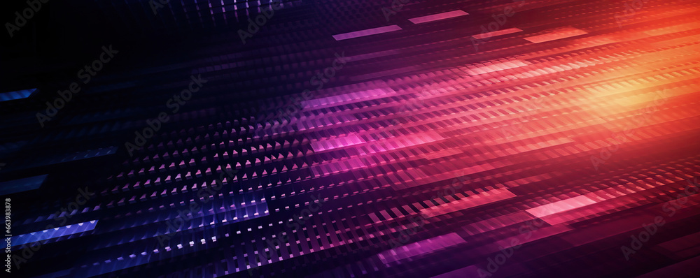 Obraz premium Digital background for tech, AI, data, audio, graphics, and more