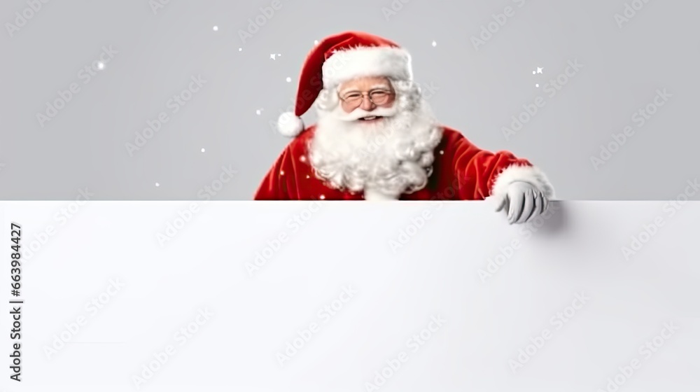 santa claus holding a sign santa claus holding a sign