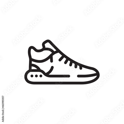 Sneakers icon. Sneakers flat sign design. Sneakers symbol pictogram. Sport shoe icon. Sport shoes sign. UX UI icon