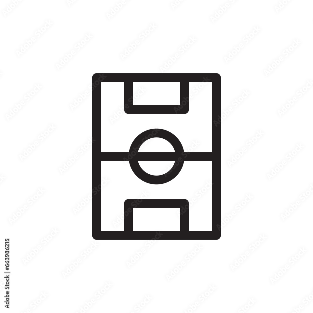 Soccer field icon. Soccer field flat sign design. Soccer field symbol pictogram. UX UI icon vector Soccer field icon. Soccer field flat sign design. Soccer field symbol pictogram. UX UI icon vector